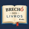 Logotipo Brechó dos Livros - Ícone de livro aberto